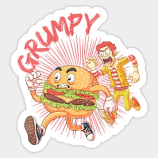 Grumpy | Burger on the Run! Sticker